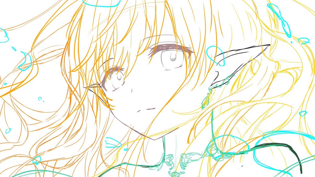 光のお勉強しようと考えたラフです！
時間を見つけて今月中には完成させたい……
＃ラフ #絵描きさんと繋がりたい #イラスト練習中