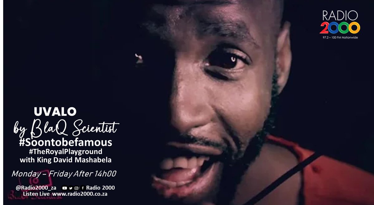 On our #Soontobefamous this week we have Blaq Scientist with a song called Uvalo | let us know what you think of the song?
#TheRoyalPlayground with <a href="/DavidMashabela/">King David</a>