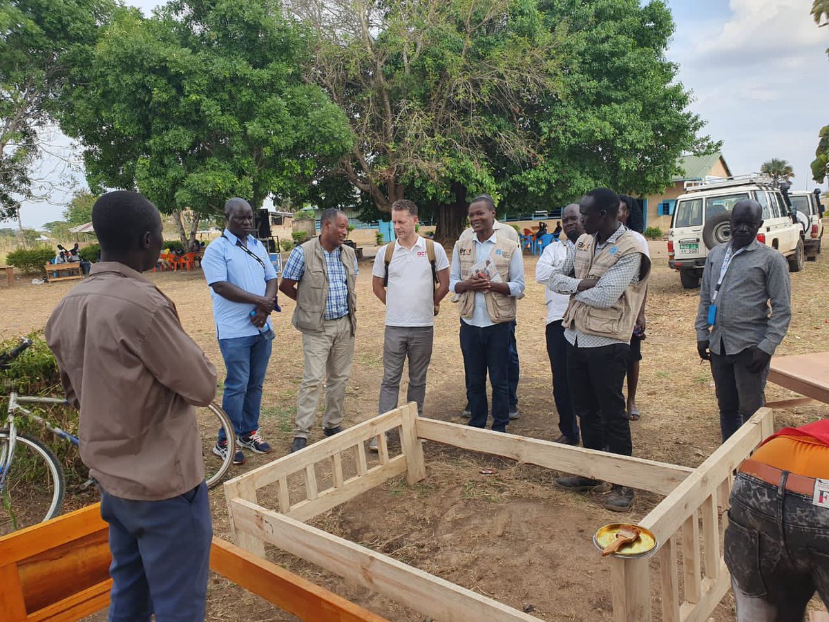 LWF_SouthSudan's tweet photo. LWF Country Representative together with Regional Program Coordinator from Geneva, @BROT_furdiewelt program Manager in #Addisababa, and Act Church of Sweden representative visited #Magwi in South Sudan and talked to Vocational Skills (Carpentry) students supported by LWF
#SSOT https://t.co/VZfAwicReI
