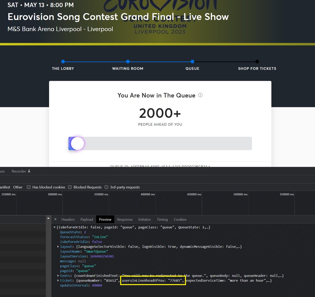 _BlakeWills_'s tweet photo. I don't think I'll be getting tickets #Eurovision https://t.co/ySBKf99KHf