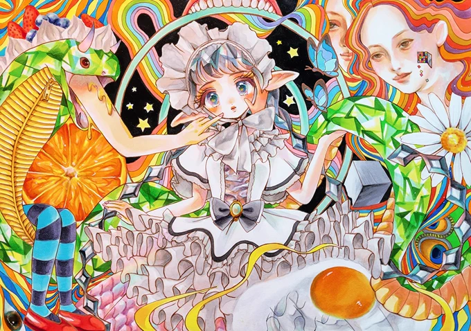 #これから絶対伸びるので今のうちにフォローしておいた方がいいですよ「宝石塗りの人」って世界中の人に認知される作家になります!!!宜しくお願いします!! 