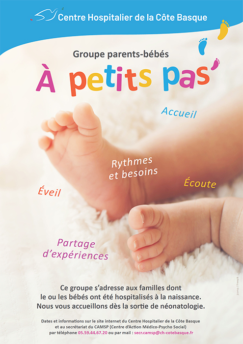 CHCoteBasque's tweet photo. Pays Basque #néonatalité #CAMSP
Le CAMSP de Bayonne du @CHCoteBasque propose un temps de rencontre pour les familles dont les bébés ont été hospitalisés à la naissance lors des Groupes Parents Bébé  "A petit pas" @ANECAMSP 
prochaine rencontre le 10 mars
https://t.co/UbXsIr2jdo https://t.co/WZjVZhXpOK