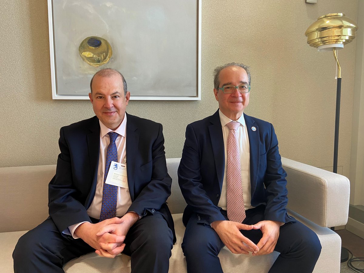 Ulkoministerio's tweet photo. Food and energy crises shocked the whole world last year. 

Dr. @LeonardMizziEU from the @EU_Commission and Dr. @stefanosfotiou, Director of @FoodSystems spoke at the @Ulkoministerio Sustainable Food Systems Seminar on how to solve the current food crisis. https://t.co/NP6XIpyaI0