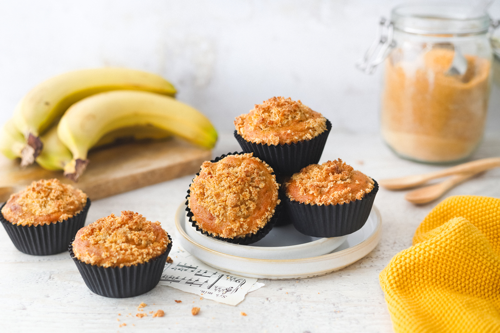 Crumble muffin alla banana