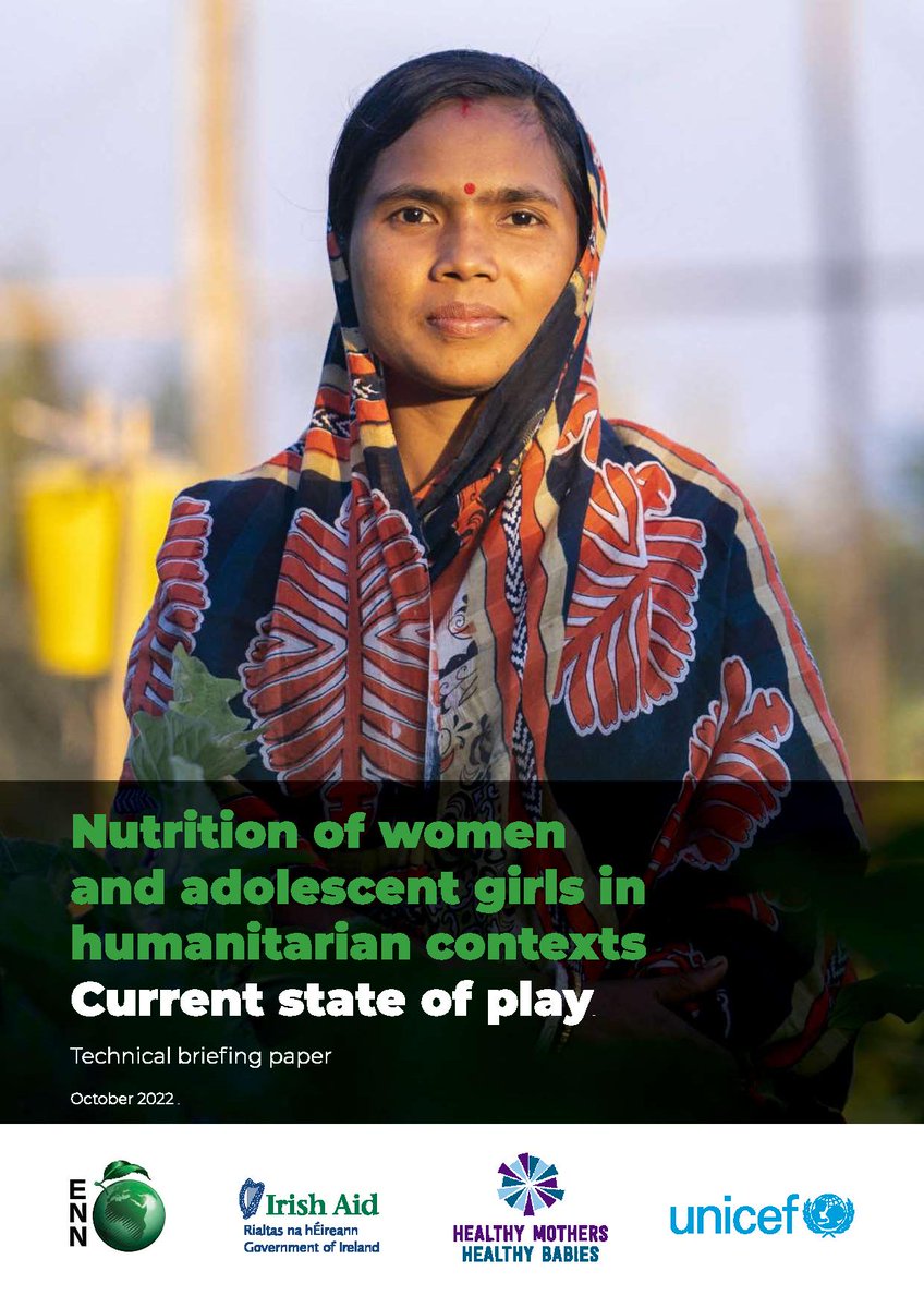 Its #IWD2023 tomorrow. #ICYMI here's another look at our recent State of Play on women &amp; girls nutrition in humanitarian contexts. Given the ongoing global food and other crises, it's fair to say #NutritionCantWait.
ennonline.net/humanitariannu…