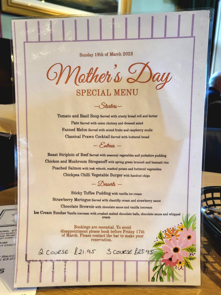 FernzBarKitchen's tweet photo. Mothers Day is fast approaching.  Why not spoil the women in your life but booking them a beautiful meal. 
Brand new menu.
2 courses - £21.95
3 courses - £25.95
**BOOKING IS ESSENTIAL** https://t.co/E7r6MWIGGC