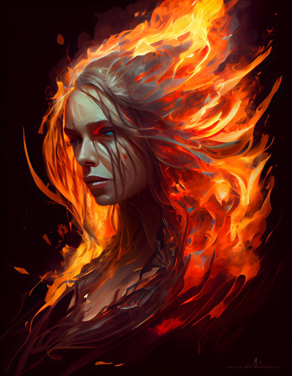 AIWordsworth's tweet image. #AIArt #Fire #midjourney
