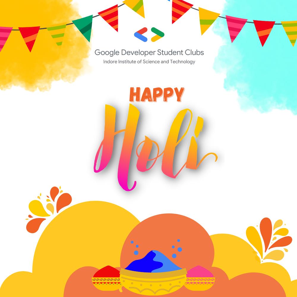 GDSC_IIST's tweet photo. Let's add a splash of color to our lives and celebrate the festival of Holi with joy and positivity! Wishing everyone a happy and colorful Holi from the GDSC IIST team. May this festival bring you love, laughter, and endless blessings!🎨🌈🎉
#HappyHoli #FestivalOfColors #GDSCIIST https://t.co/FkofdRALbw