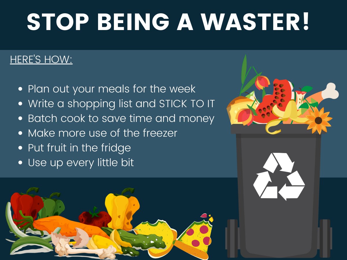 It's #FoodWasteActionWeek and it is a fact that we waste TOO much food! Here's how to do better: