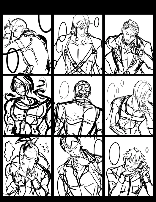 こんな雑お絵描き環境で描いてるのがこれ。9人まで増えた。
こういう経過をちょいちょい残しておいて後で繋げて動画作ってみようと思いますマシュ主さん…上手くできなかったらごめんね… 