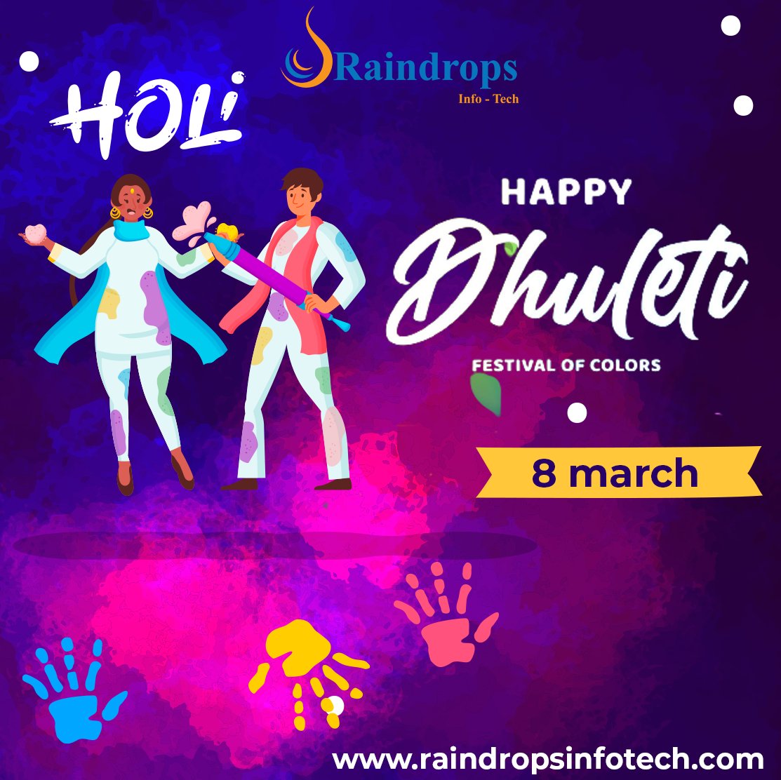 raindrops_tech's tweet image. @raindrops_tech wishes you a blast of colors, joy, and fun! Happy Dhuleti!🎉 😊

#HoliVibes #HoliIT #HoliTech #HoliITParty #HoliAtTheOffice #Holi2023 #Holi #joy #happyholi ‍‍‍‍ ‍‍‍‍‍‍‍‍‍‍‍‍#raindrops #dhuleti2023 #happydhuleti #happyholi