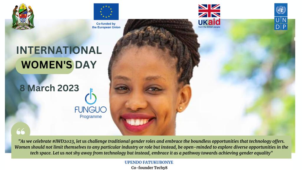 Towards #IWD2023, we amplify <a href="/Techy__8/">Techy8</a>, a women-led tech consulting company bridging the digital gap to accelerate innovation. Their digital artisan platform, <a href="/ki_afrika/">kiAfrika</a>, enables designers to share African creativity around the world
<a href="/EUinTZ/">EU in Tanzania</a> <a href="/undptz/">UNDP Tanzania</a> <a href="/UKinTanzania/">UK in Tanzania</a>