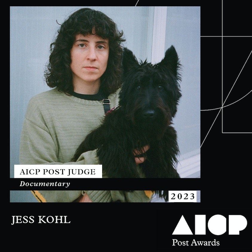 Director <a href="/jesskohlx/">Jess Kohl</a> will also be joining the judging panel at the AICP Post Awards for the Documentary category.

#AICPAwards