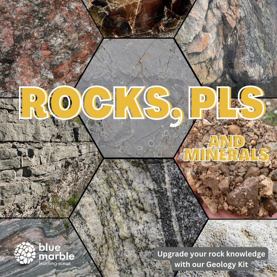 Break open your geology knowledge with the our Geology Kit. No experience required - includes 20 rock and mineral samples!

bluemarblelearningscene.ca/nature-kits

#geology #rocks #ygkrocks #sciencekit #kingstonontario #ygk #familyfun #thingstodoinkingston #noexperienceneeded #minerals
