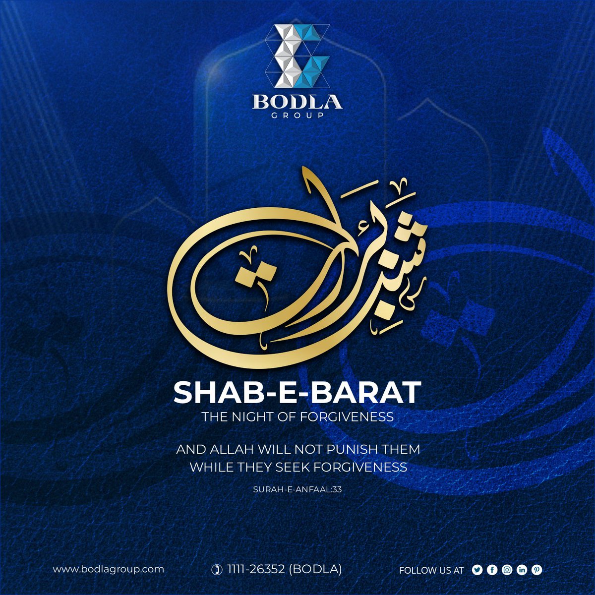 bodlabuilders's tweet photo. May the blessings of Shab e Barat fill your life with happiness, peace, and prosperity. Let us seek forgiveness and strive to become better versions of ourselves on this auspicious night.
#Shab_e_Barat #Bodlabuilders #DhaMultan https://t.co/OTL0BvNUsO