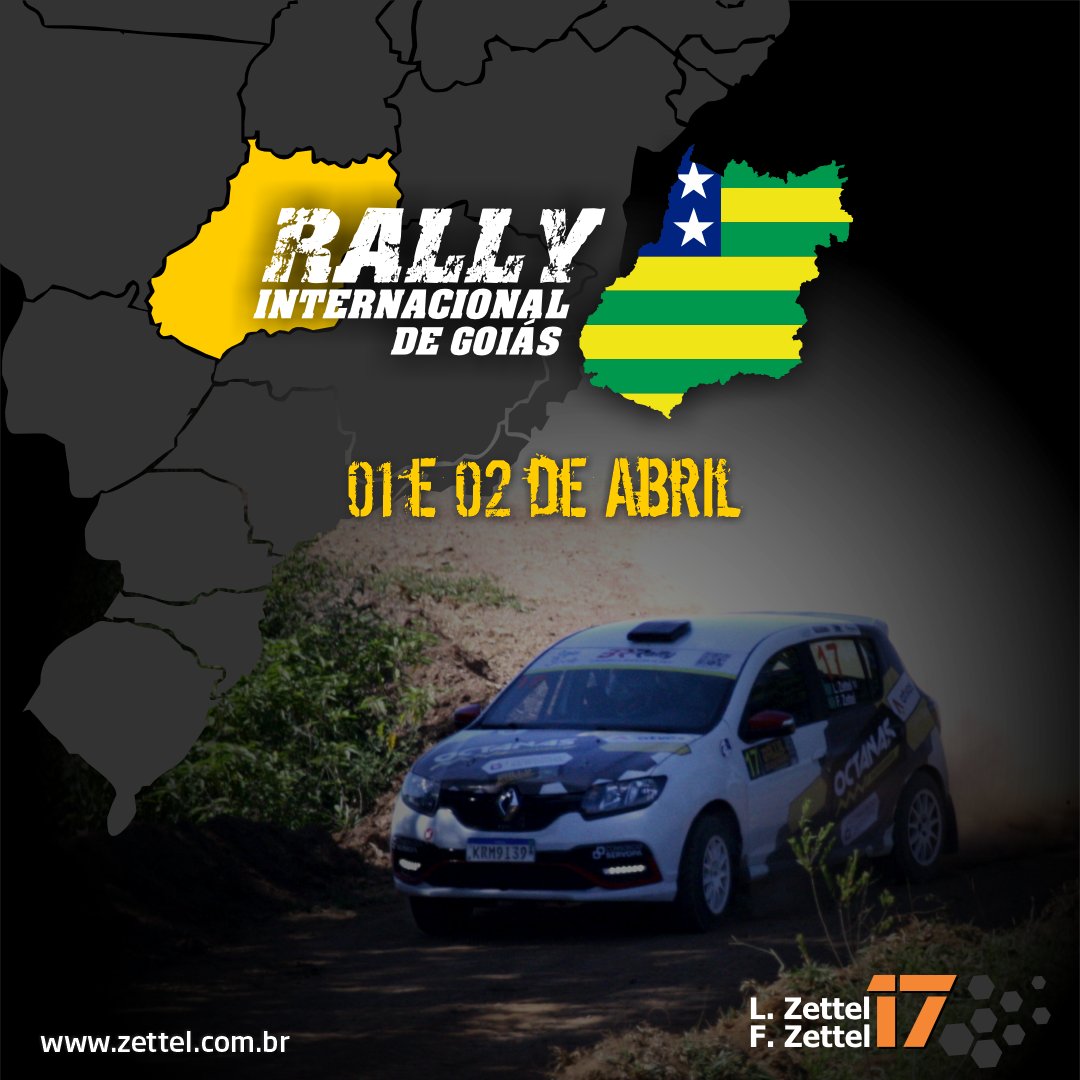 LeoZettel's tweet photo. Dias 01 e 02 de abril começa a temporada 2023 do Campeonato Brasileiro de Rally, em Goiânia / GO.
Nos vemos lá!
#MotorsportMarketing #zettelsport #motorsport #rally #octanas #SanderoRS #RallyDeGO #BRdeRally https://t.co/X1XaLeDB68