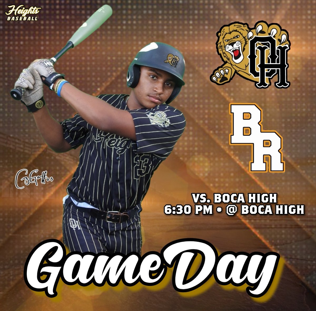 Tonight your Olympic Heights Lions take on the Boca Raton Bobcats for an away game at 6:30 pm. Go Lions! #ohlions #lionsbaseball #lockedin #getonthetrain