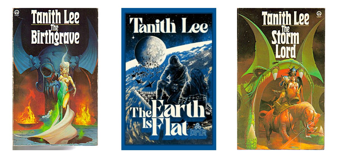 Ordered a copy of @dmrbooks new republication of some Tanith Lee stories (middle pic between the two novels already own). I didn’t really get into Storm Lord, but hopefully her shorter works will grab me. 
Will add physical copy pics when it arrives.