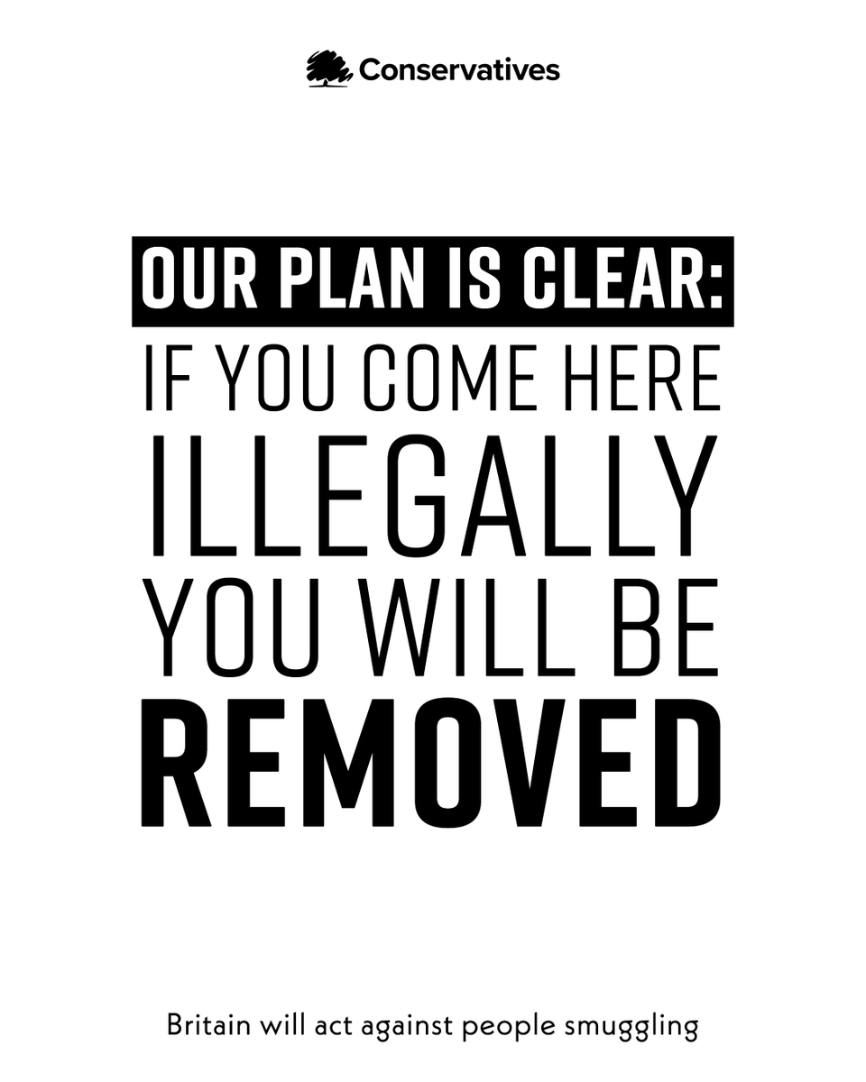 Conservatives's tweet photo. Our new laws are clear. We will stop the boats. https://t.co/jpMZr8373B
