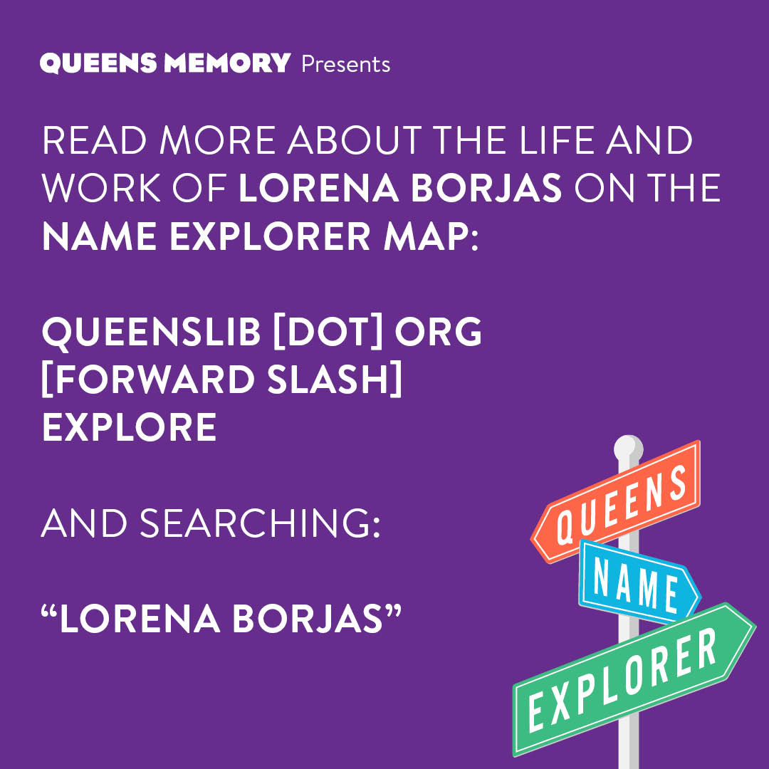 Queens Memory (@queensmemory) on Twitter photo In honor of #WomensHistoryMonth, we're spotlighting Lorena Borjas Way in Queens: buff.ly/3yhdRIJ. Take a selfie in front of the street sign, tag @queensmemory & use #WHMQueens to enter into a drawing to win a 20X20 print of the “City of Women” map. <a href="/urbanarchiveny/">Urban Archive</a> <a href="/CITGny/">Colectivo TRANSgrediendo®</a> In honor of #WomensHistoryMonth, we're spotlighting Lorena Borjas Way in Queens: buff.ly/3yhdRIJ. Take a selfie in front of the street sign, tag @queensmemory & use #WHMQueens to enter into a drawing to win a 20X20 print of the “City of Women” map. <a href="/urbanarchiveny/">Urban Archive</a> <a href="/CITGny/">Colectivo TRANSgrediendo®</a>
