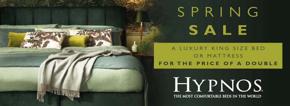 Save £'s during March for National Bed Month across leading bed brands Hypnos,Sealy,Emma &amp; many more Visit our modern Bed Studios to browse the ranges Contact a member of the team in Llanidloes 01686 414000 or 01970 864000 or see hafrenfurnishers.co.uk FREE delivery service