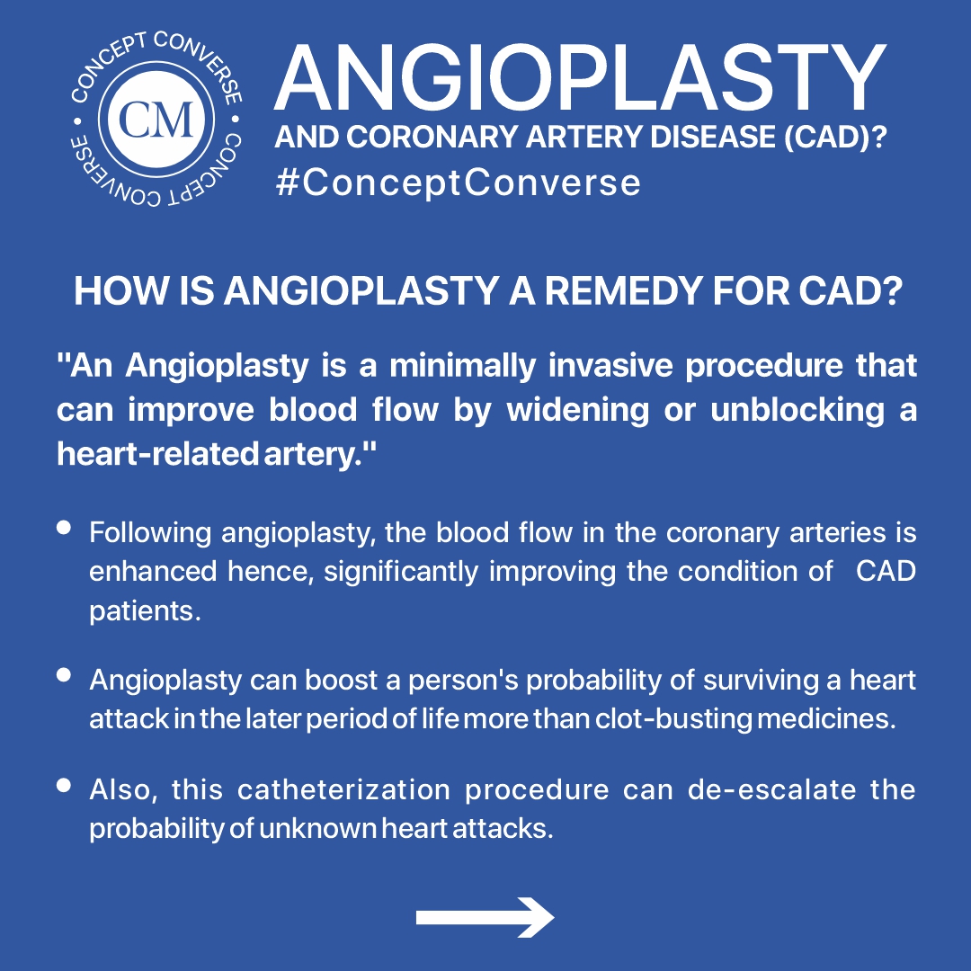 conceptmedicals's tweet photo. #ConceptConverse
Prevention is key when it comes to Coronary Artery disease (CAD), but when intervention is necessary, Angioplasty can be a life-saving option.
Learn more about this procedure and how it can help keep your heart healthy 💓 (https://t.co/IrrC8QW7nw)
#coronaryarterydisease
#Angioplasty
#HeartHealth