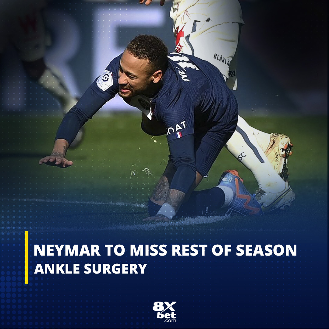 😔 Bad news for PSG fans: Neymar is set to miss the rest of the season after undergoing ankle surgery💔   #Neymar #PSG #ChampionsLeague #AnkleSurgery #InjuryUpdate #FootballNews #8xbet 📸 credit : sky sports