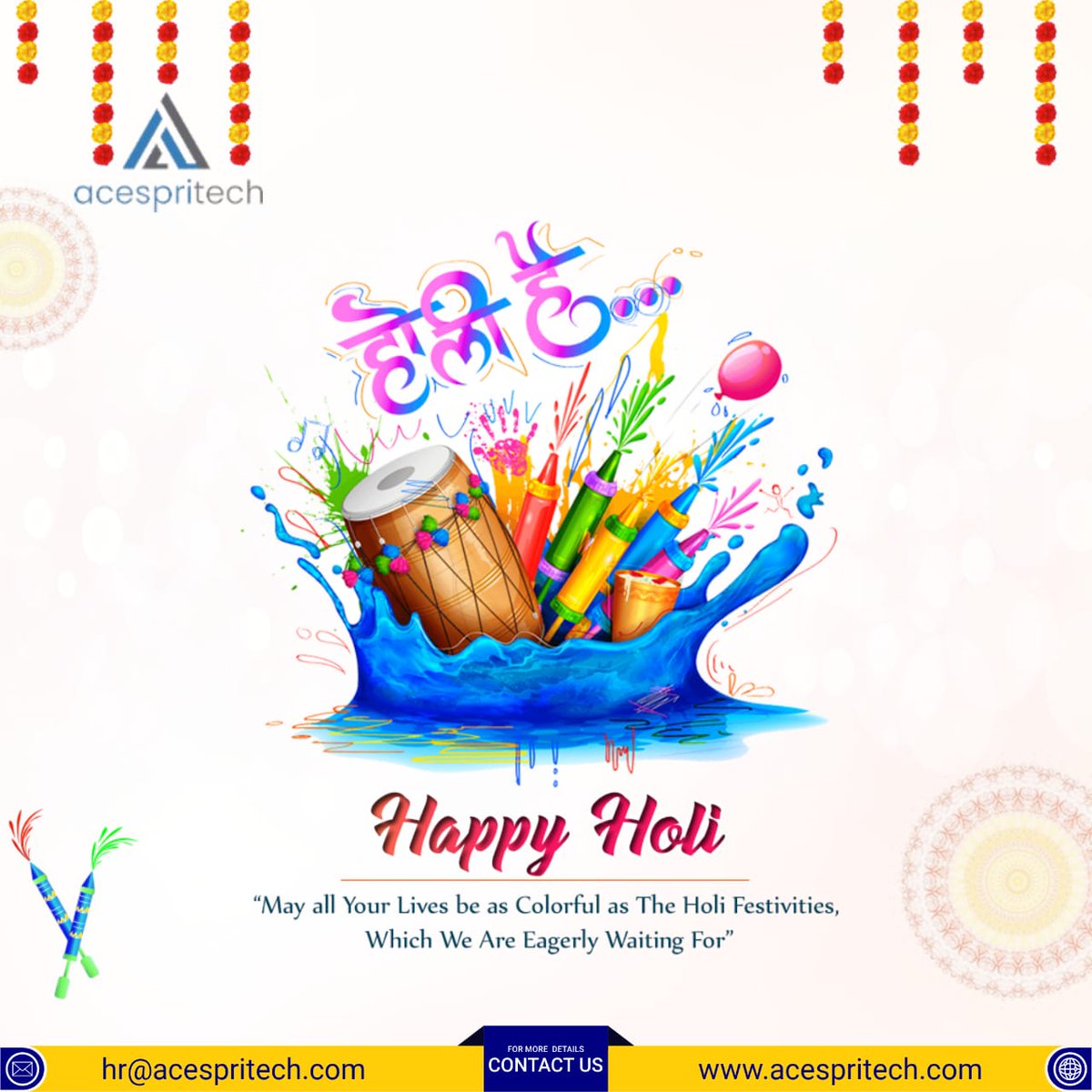 “Wishing You A Colorful Day A Colorful Life.”

#holi #holispecial #holifestival #holifestivalofcolours #holicelebration #dhuleti #hr #hrwork #hiring #immediatejoiners #candidates #hrcommunity #hrlife #hrcanrelate #lifeofhr