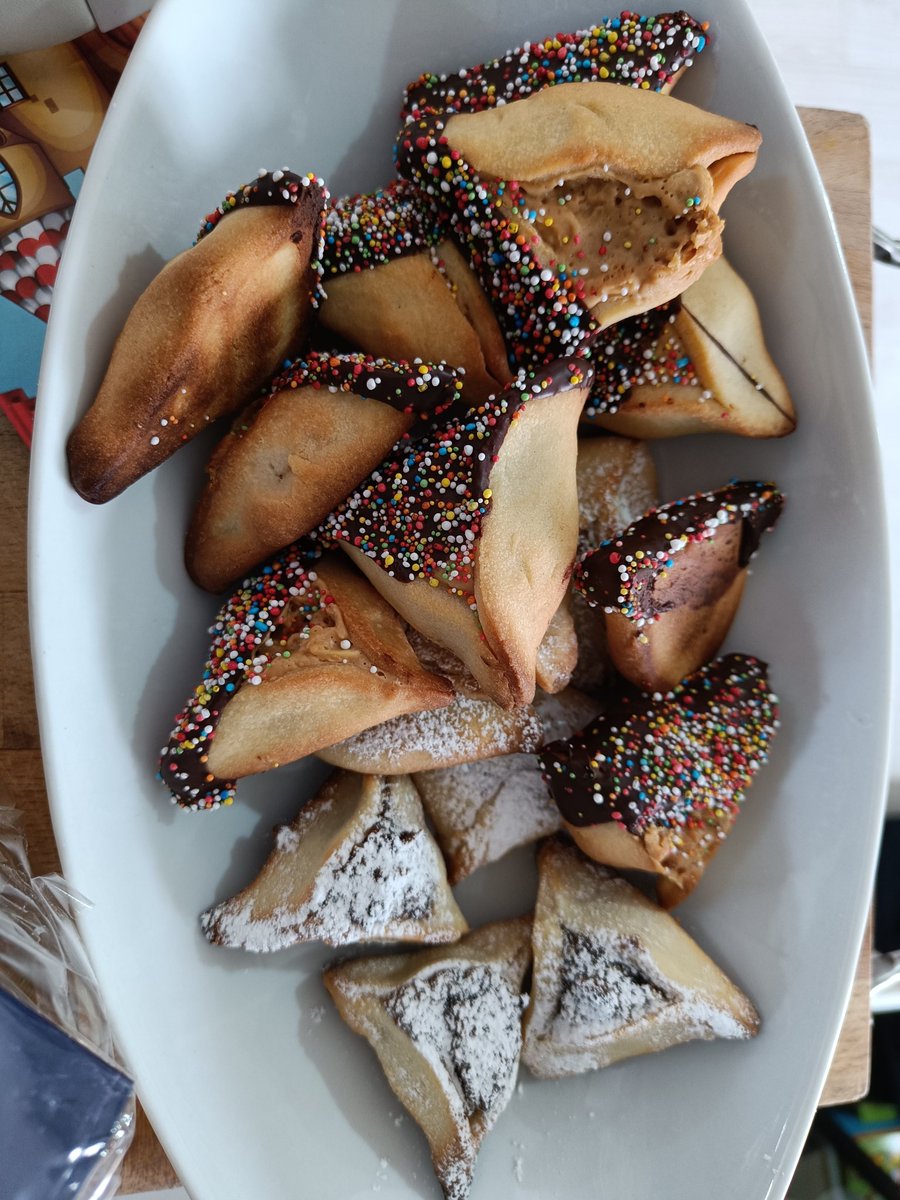 My wife baked these Hamen Ears. Let this be a lesson to all our enemies. Don't mess with us or we'll eat your ears. #HappyPurim