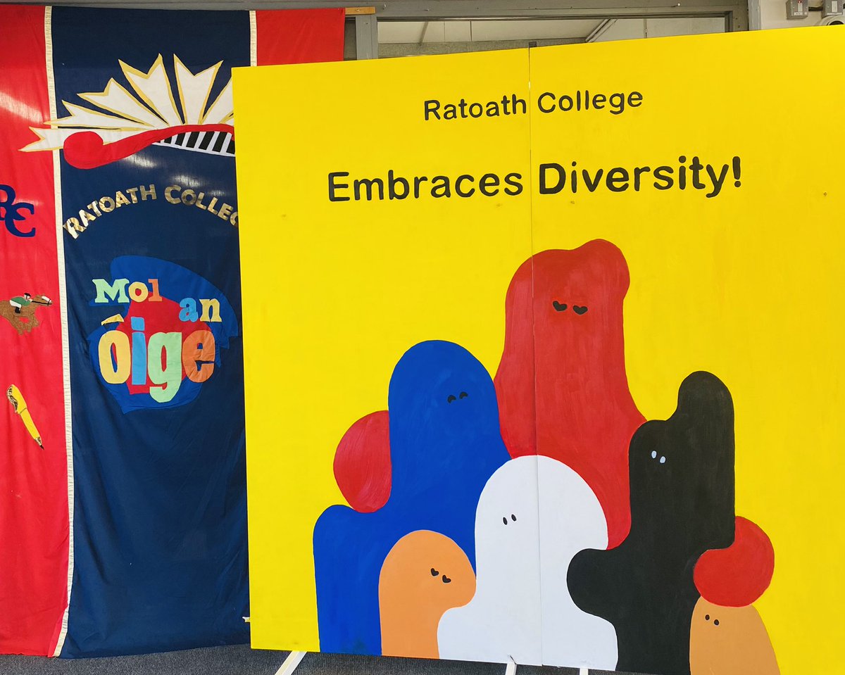 chrismgueret's tweet image. Introducing our symbol of Diversity Week. A beautiful piece made by a group of TY students under the direction of Ms Murray. #EmbraceDifference #Inclusion #EveryoneMatters #ASchoolForAll