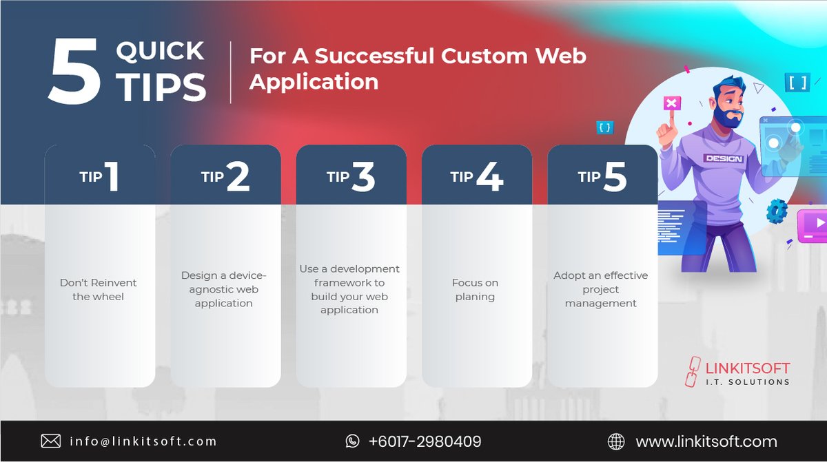 linkit_soft's tweet image. Learn more about our custom web application development services
Get a free consultation now 👇🏻
📞 +6017-2980409
📧info@linkitsoft.com
🌐 linkitsoft.com
#linkitsoft #customwebapp #mobileappdevelopment #webapplicationdevelopment #custommobileapp #mobileapplication