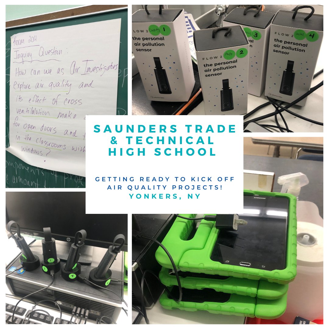 CELFeducation's tweet image. @Saunders_HS juniors are kicking off their Air Quality Project with support from CELF.  Over the last few weeks, CELF has led three classes where students analyzed local air quality maps and data to answer inquiries within their HVAC, carpentry, &amp;amp; automotive trades. #civicscience