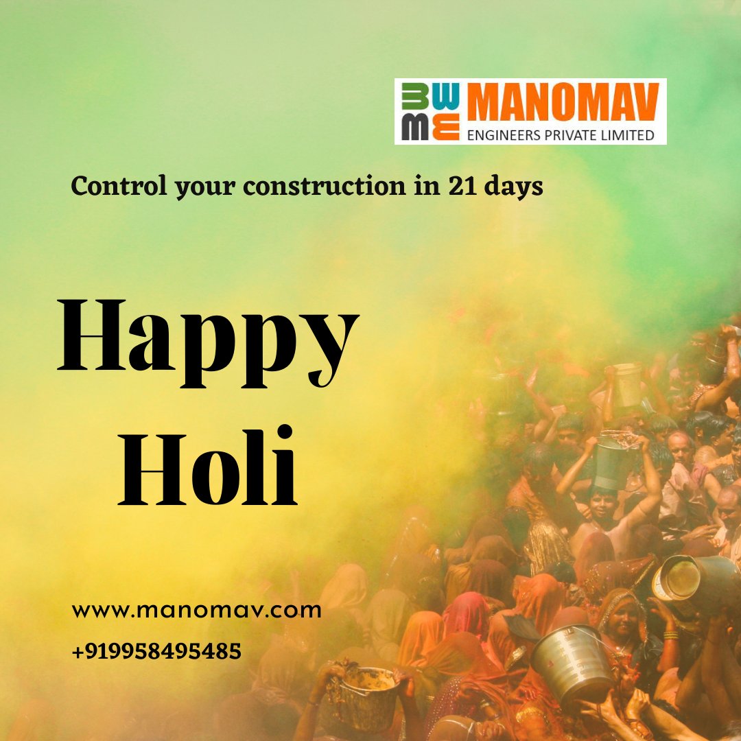 manomavengineer's tweet photo. "Bring Colours of Happiness to your construction building in the end. Meet our Executive Engineer this festival from https://t.co/D07CroQnrp

Happy Holi"

#Colours #Happiness #Festival #Holi #Construction #Building https://t.co/SCHISXuQ7U