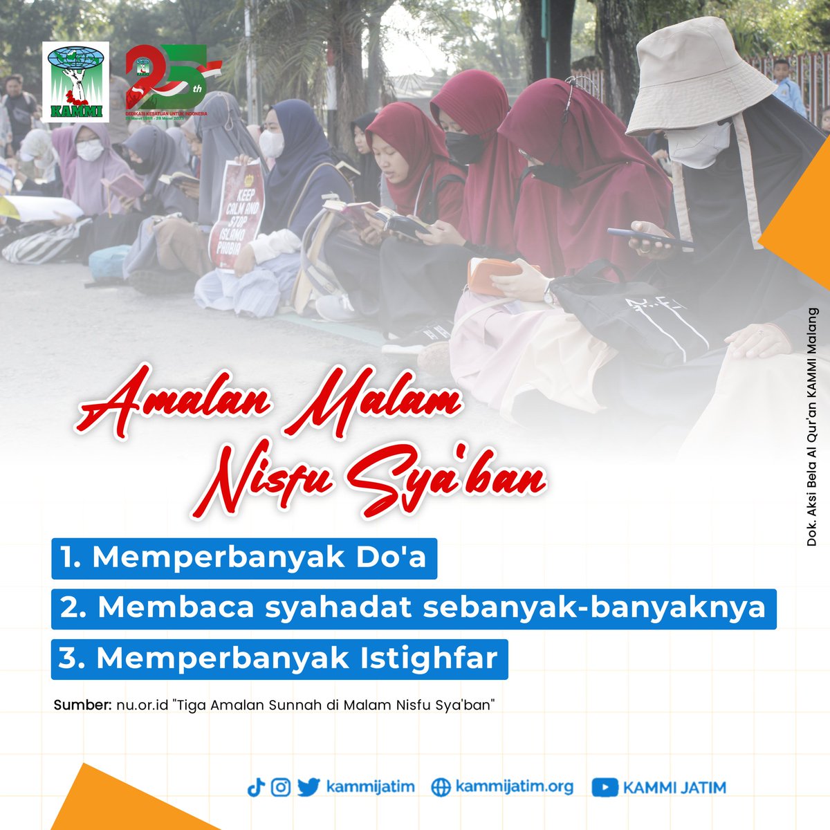 Semangat jangan sampai kendor gais #ramadhan #NisfuSyaban