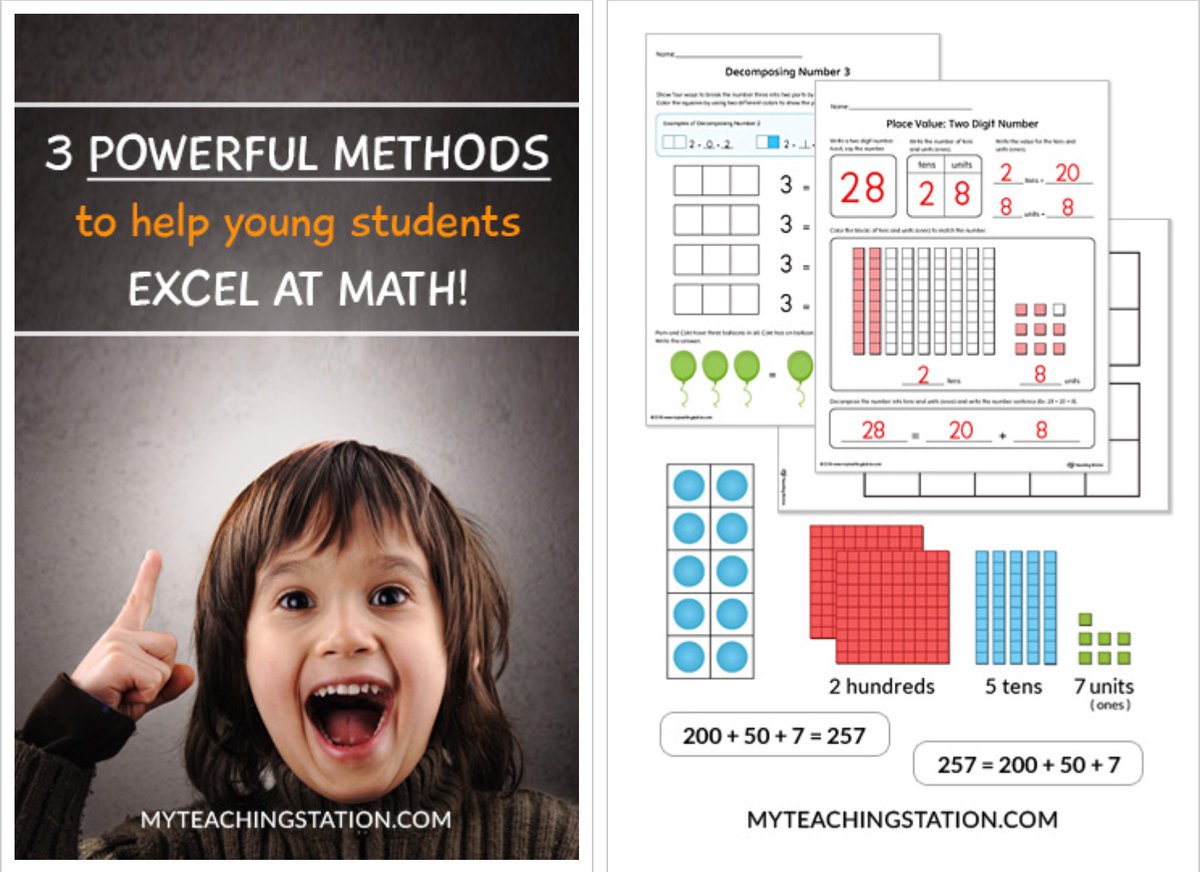 MyTeaching's tweet image. 3 Powerful Methods to Help Young Students Excel at Math. @MyTeaching myteachingstation.com/teaching-learn…