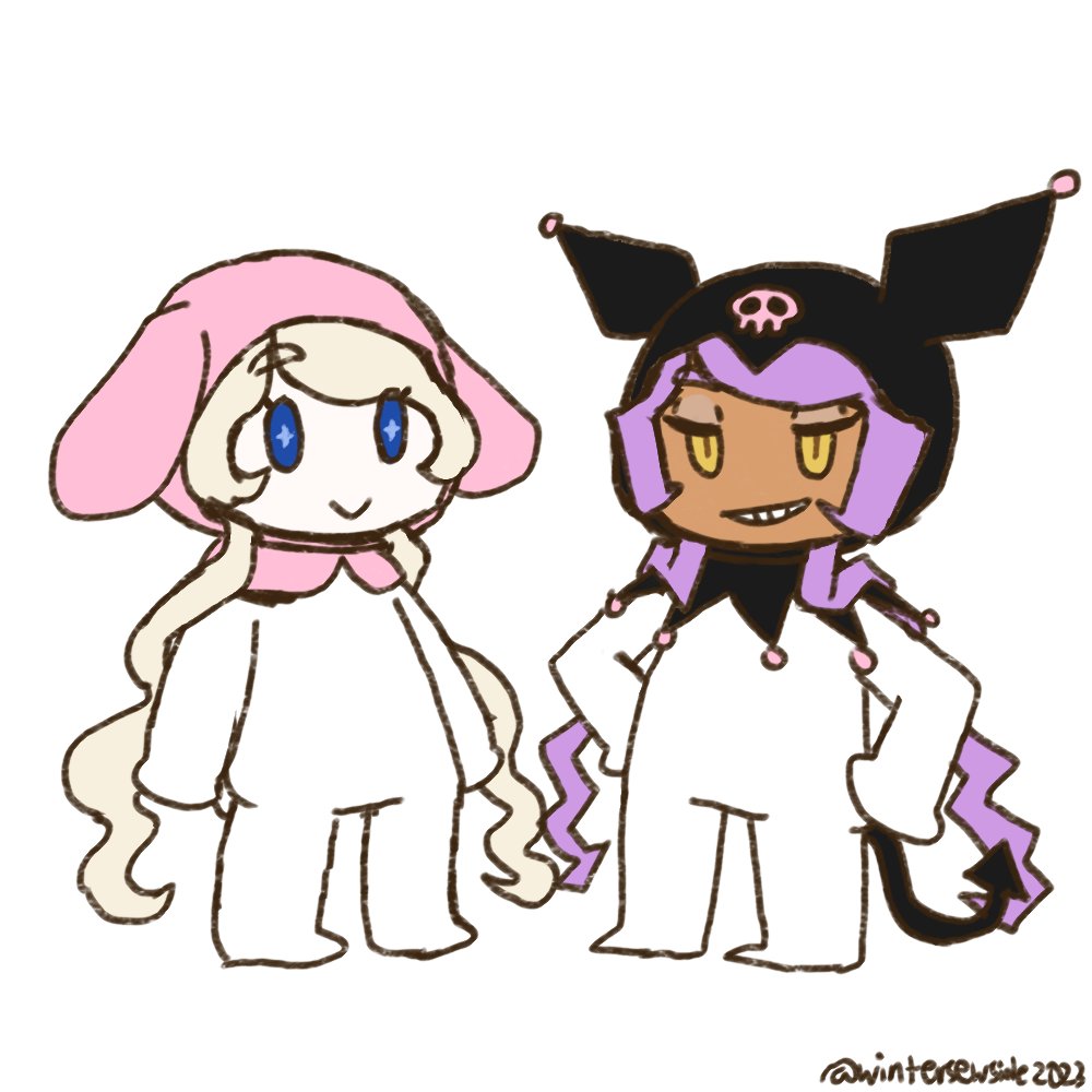 Yuelia and noelia 
my melody and kuromi

#ファンタジーライフお絵描き部 #fantasylife #fantasylifefanart  #animeart #animefanart #digitalart #artistontwitter #artist  #ファンタジーライフ #イラスト  #FL3DS #sanriofanart