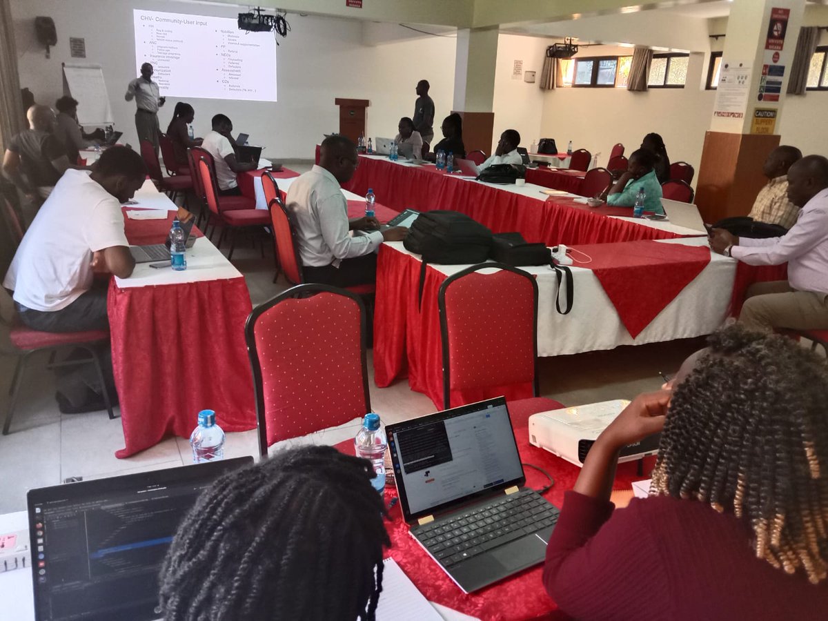 The Division of Community Health Services is currently holding an  eCHIS Hackathon workshop  aimed at intergrating eCHIS  with KHIS and AfyaKE at the Kyaka Hotel Machakos County.
 #AfyaYetuJukumuLetu 
 #AfyaMashinani