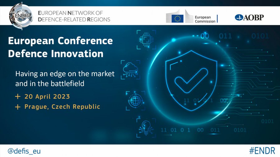 The upcoming #ENDR conference will focus on how innovation can be accelerated in the #EUDefenceIndustry 🇪🇺🛡️ and on what the EU funding opportunities in the area of defence innovation are 

📍#Prague 🇨🇿 #Praha 
🗓️20 April 2023

Register at👇
edefis.eu/ENDR_Prague