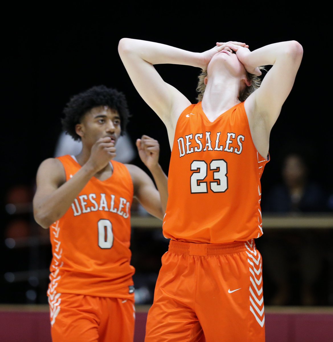 Photos:  Jeffersontown's Brandon Gatewood made an acrobatic layup with 8.1 seconds left to squeak out a 55-54 win against Desales and advance to the Sweet 16. <a href="/JtownHS/">Jeffersontown High</a> <a href="/DeSalesDCP/">DeSales Athletics</a> <a href="/BDGATEWOOD21/">brandon gatewood</a>
courier-journal.com/story/sports/p…