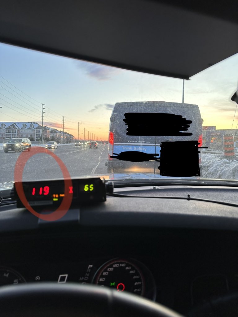 Think safety: typically means drive in accordance with weather conditions and speed limits. This driver opted to ignore the posted limits and was stopped by a enforcement officer. #slowdown #thinksafety ^bb