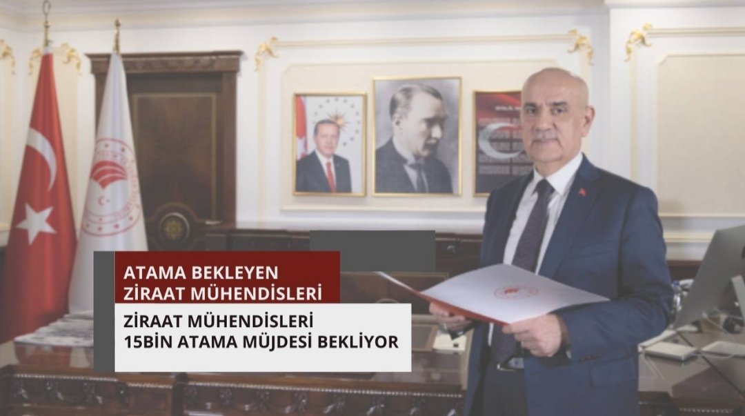 Daha fazla beklemeden vereceğiniz müjde ile hem ailelerimizi mutlu etmek hem de mesleğimize kavuşmak istiyoruz.
<a href="/kilicdarogluk/">Kemal Kılıçdaroğlu</a>
 
<a href="/meral_aksener/">Meral Akşener</a>
 
<a href="/VahitKirisci/">Prof.Dr.Vahit Kirişci</a>
 
<a href="/NumanKurtulmus/">Numan Kurtulmuş</a>
 
<a href="/fuatoktay/">Fuat Oktay</a>
 
<a href="/ademdinc_/">Adem Dinç</a>
 
<a href="/RTErdogan/">Recep Tayyip Erdoğan</a>
  
<a href="/hasandogan/">Hasan Doğan</a>

#CbZiraate15BinOnay