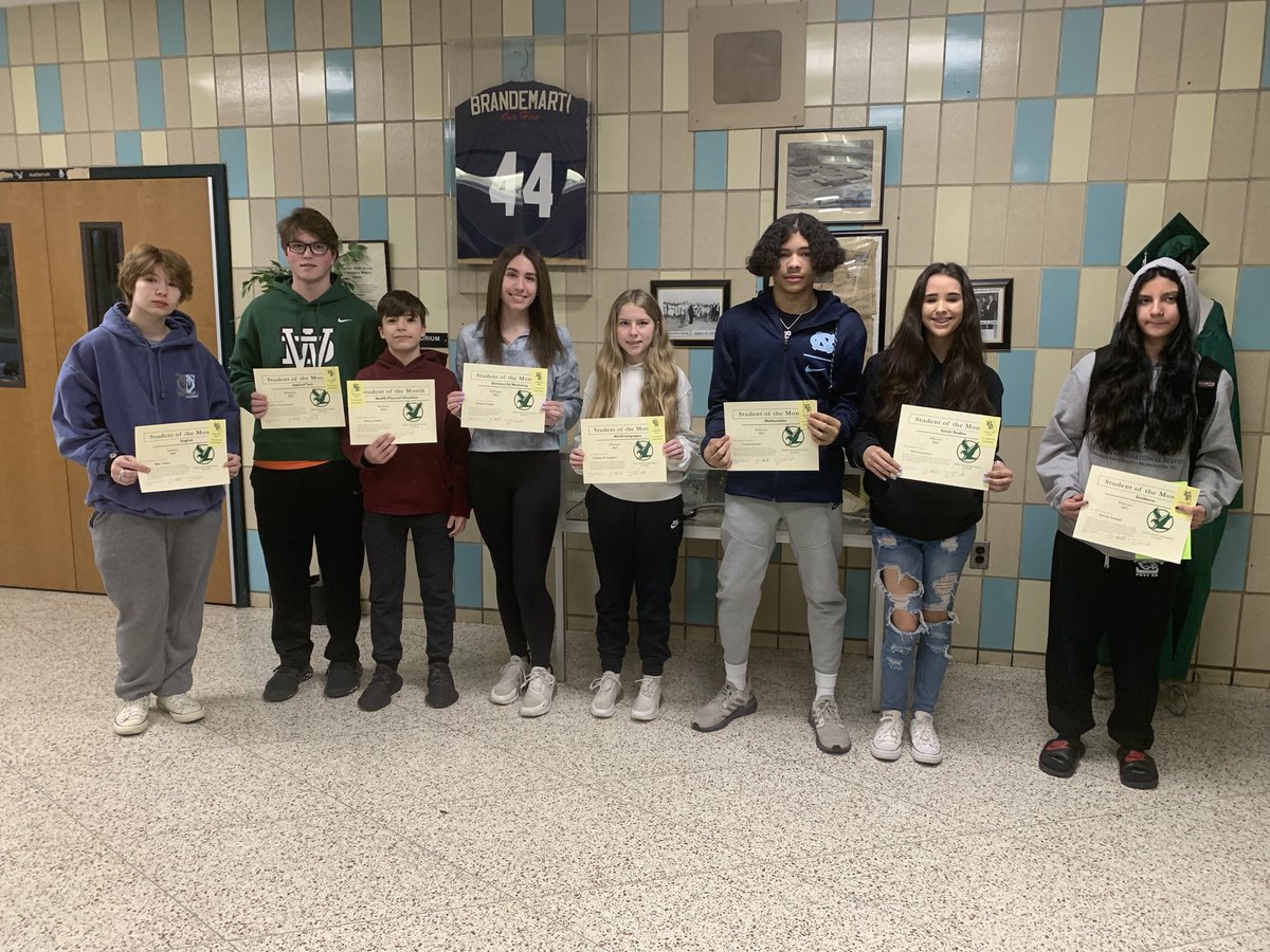 Congratulations to WDHS February Students of the Month!