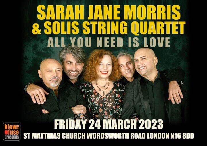 Unique interpretations of Beatles songs we can’t wait! <a href="/SarahJaneMorri3/">Sarah Jane Morris</a> <a href="/LondonJazzPLT/">LondonJazzPlatform</a> <a href="/LondonJazz/">UK Jazz News</a> <a href="/stmatthiashalls/">St. Matthias Halls</a> <a href="/womenin_jazz/">Women in Jazz</a> 

St Matthias Church, Stoke Newington's only Grade I listed building. ONLY London show selling out.
wegottickets.com/event/567826