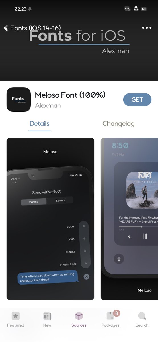In case you have missed it, I am hosting Meloso font by <a href="/Alexman1979/">Alexman</a> on my repo; for easier installation for JB devices 😁

✨ alo.works ✨