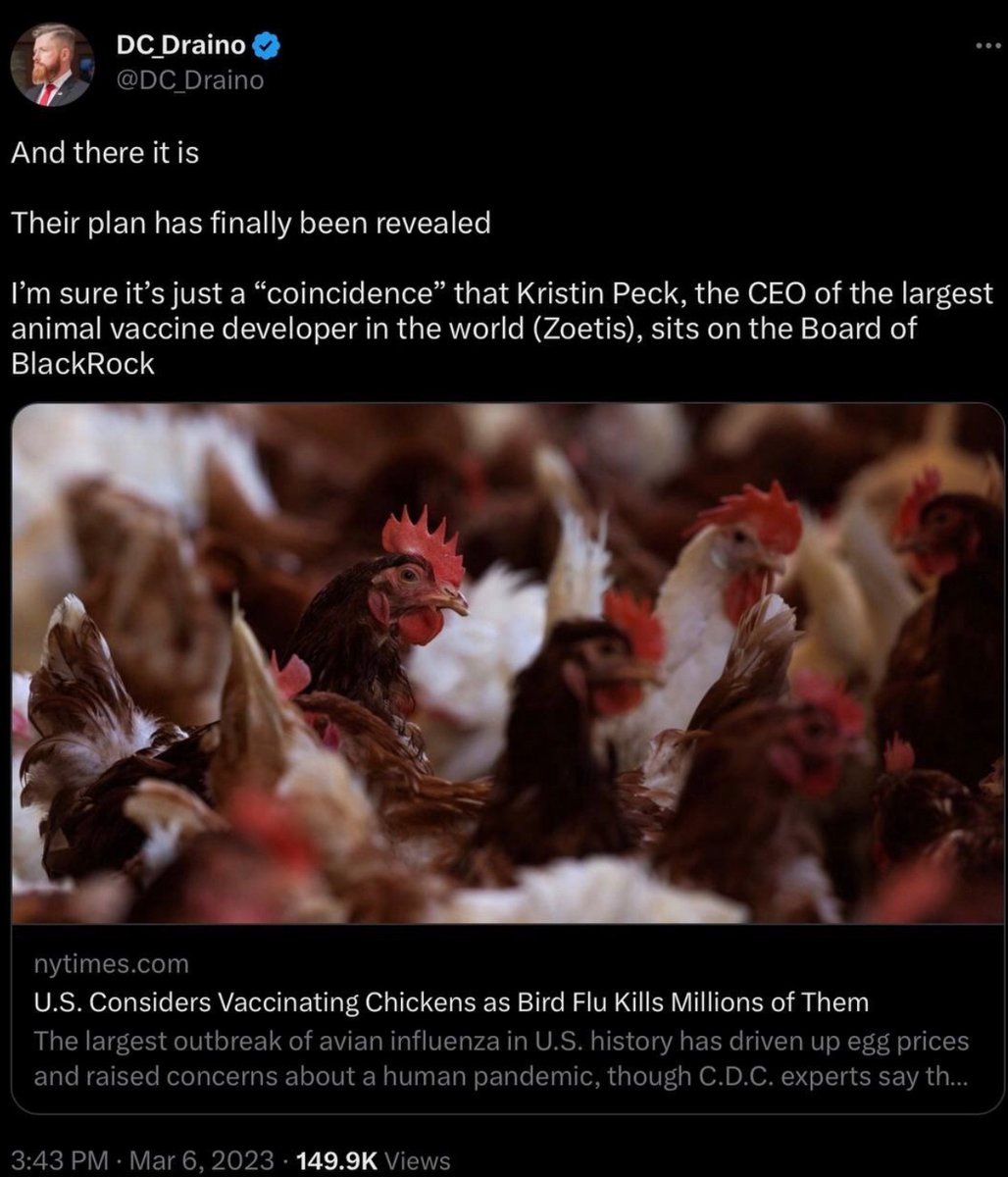 OhioAMF's tweet photo. Pharma owns the vaccine industry.
Blackrock owns Pharma.
The Globalists own Blackrock.
The agenda is clear, 
and there are no “coincidences”. 
#StandTogetherOrFallTogether
@RenzTom @FrantzRantz https://t.co/a4rMvbSgXj