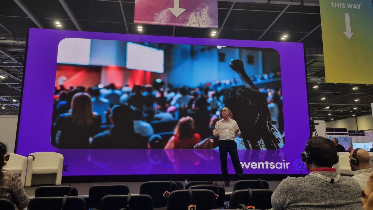 ClarkEventsAV's tweet image. Great little catch up last week at #confex.Some great sessions, good catch ups &amp;amp; new innovations.  

Real push on #sustainability which is great to see from @EventCycleUK &amp;amp; @CallunaGraphix .  

Great talk from @_EventsAIR  on the multitude of flavours still on hybrid events.