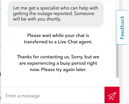 fsakkal's tweet photo. @RogersHelps @Rogers NO HOME INTERNET SERVICE! Did someone forget to turn on the out-of-order sign today? So what's your excuse today? Can't blame it on the weather! https://t.co/4jRn1Dpkcd