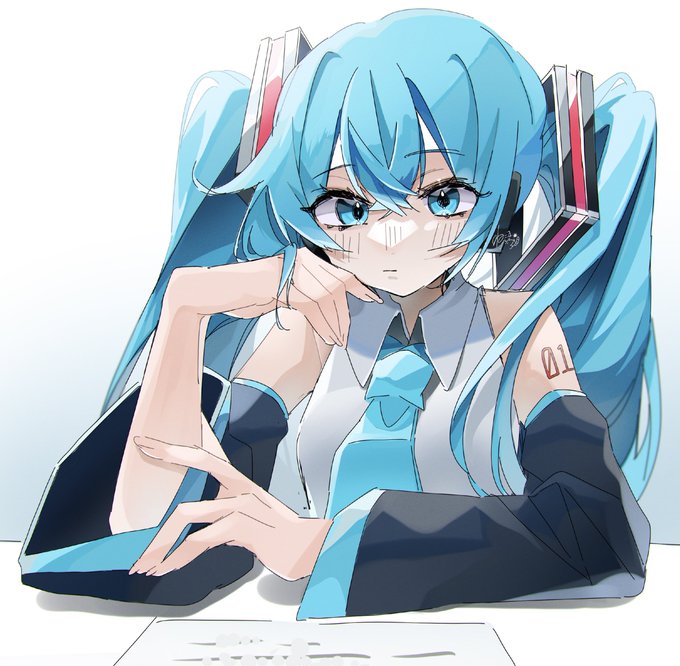 集中モードなミクさん#初音ミク 