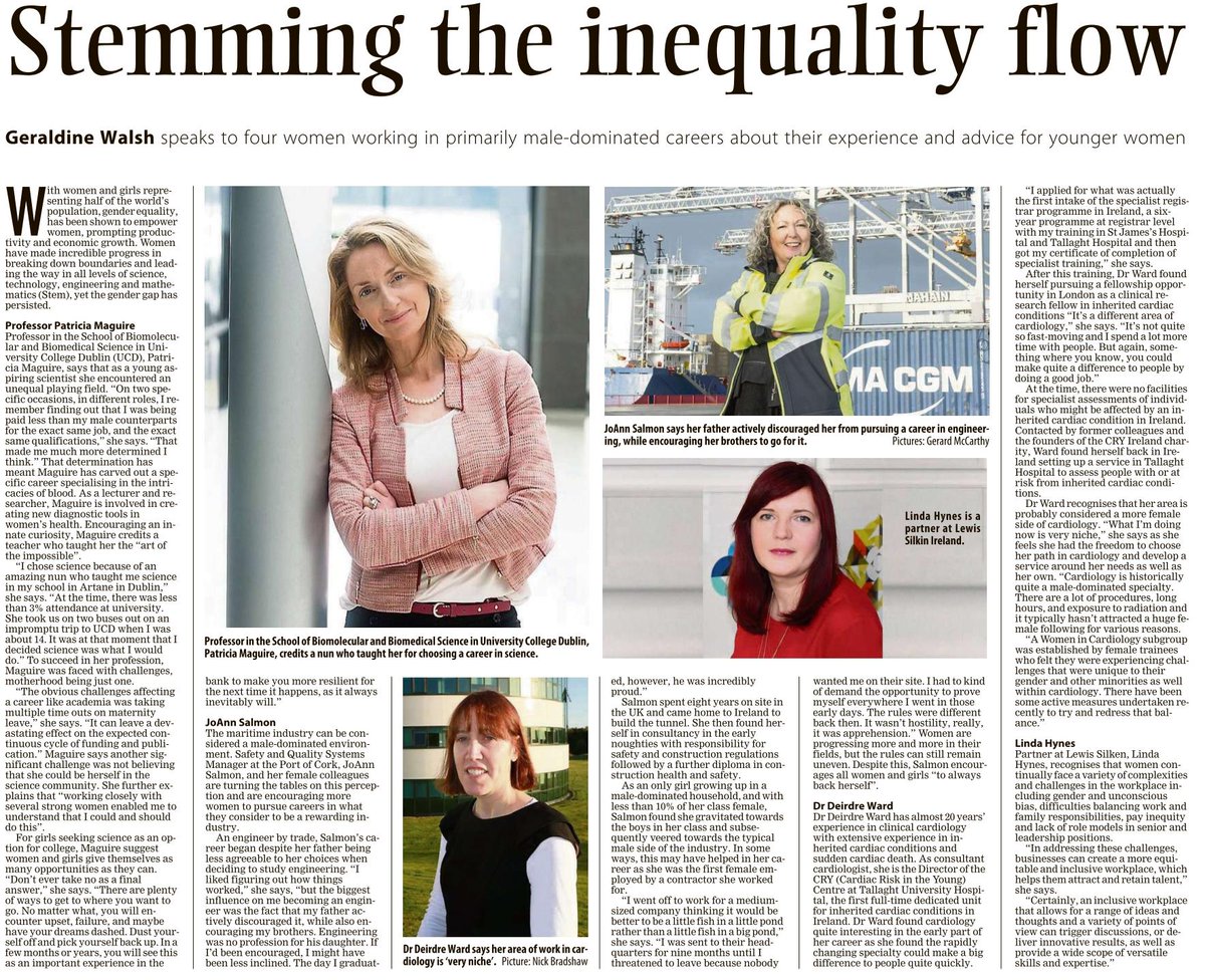 PortofCork's tweet photo. A great read in today's @irishexaminer featuring our very own @JoAnnSalmon16 on how she pursued her career in the maritime industry with the Port of Cork and how she encourages all women and girls to "always back herself." https://t.co/vawkRqLzSH