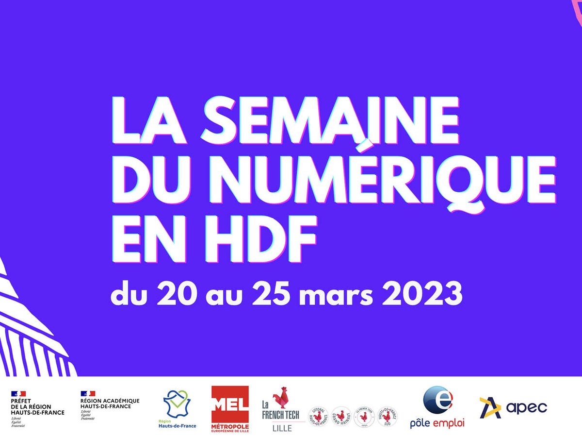 👉 Du 20 au 25 mars 2023, la #teamPOPSchool se mobilise pour la semaine du numérique en <a href="/hautsdefrance/">Région Hauts-de-France</a> ! 

Découvrez le programme de nos portes ouvertes, nos webinars et nos salons sur :  popschool.fr/2023/03/07/exp…

<a href="/FrenchTechLille/">La French Tech Lille</a> <a href="/Assembleurs/">Les Assembleurs</a> @poleemploi_HDF